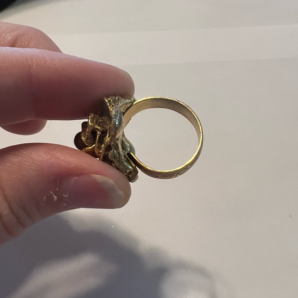 Vintage adjustable flower ring - Picture 7 of 7